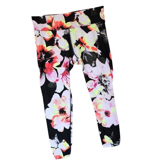 Calvin Klein Women's Multicolor Floral Elastic Waist Legging Medium - Picture 2 of 10
